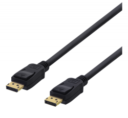Deltaco DisplayPort-kabel, 4K UHD, DP 1.2, 1.5m