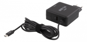 Deltaco 60W USB C Laptopladdare, 2x USB A, PD, 3A, svart Deltaco 60W USB C Laptopladdare, 2x USB A, PD, 3A, svart