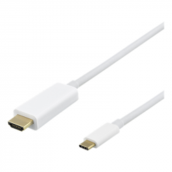 Deltaco USB-C till HDMI-kabel, 4k, 3D, 1.5m