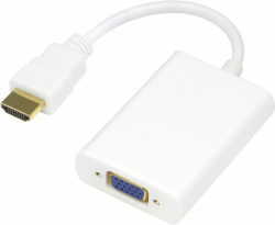 Deltaco HDMI till VGA-adapter med ljud, 0.2m