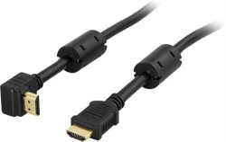 Deltaco HDMI-kabel vinklad v1.4, 4K, UltraHD 30Hz, 5m