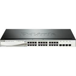 D-Link DGS-1210-24P nätverksswitch, 24-port