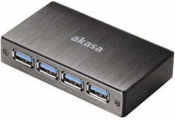 Akasa Connect 4SV USB 3.0 hubb aluminium, 4-port