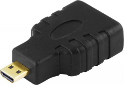 Deltaco MicroHDMI till HDMI-adapter, 10.2GB/s