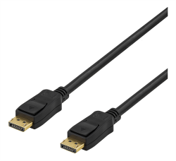 Deltaco monitorkabel DisplayPort, 20-pin ha - ha, 15m