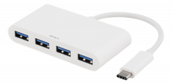 Deltaco USB 3.1 Gen 1-hubb med 4xUSB, 5Gbps, 4.5W