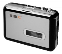 Technaxx digital omvandlare för kassettband, 64-320 kbps, silver