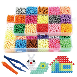 Waterbeads-kit med vattenpärlor i 24 färger, 3000 delar