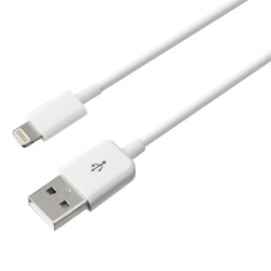 Lightning-kabel till iPhone/iPad, 1m, vit