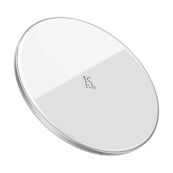 Baseus Simple trådlös laddare, 15W, vit
