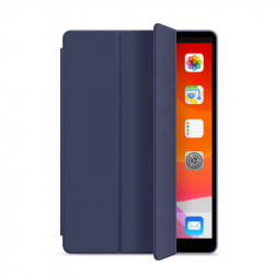Läderfodral med ställ till iPad Pro 12.9 (2020), mörkblå