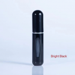 Återfyllningsbara parfymflaskor, 5ml, svart
