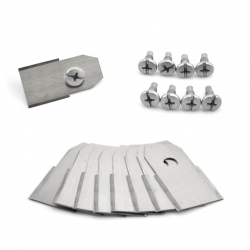 60-pack standardknivar för Husqvarna, Gardena, rostfria