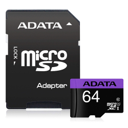 64GB ADATA Premier microSDXC UHS-I klass 10, 80MB/s