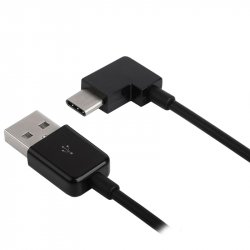 Vinklad USB-C till USB 2.0, 90°, 3m