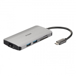 8-in-1 USB-C Hub with HDMI/Ethernet/Card Reader/Power Delivery