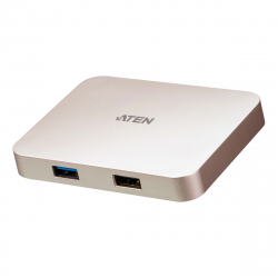 Aten 4K Ultra Mini Dock USB-C dockningsstation, PD, 60W, guld