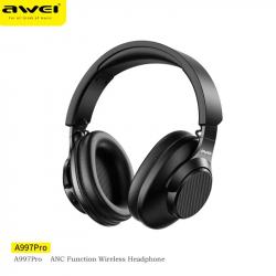 Awei A997BL trådlösa hörlurar, BT5.3, 3.5mm, svart