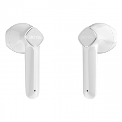 BOYA BY-AP100 Trådlösa Semi-In-Ear hörlurar, TWS, 35mAh, vit