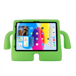 Barnfodral med ställ till iPadAir10.9/iPadPro11/iPad10.9, grön