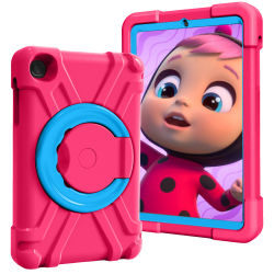 Barnfodral med roterbart ställ, Samsung Tab A 8.4 (2020), rosa