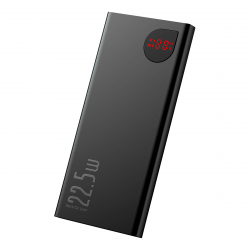 Baseus Adaman USB-C+USB PowerBank med display, 20.000mAh