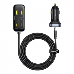 Baseus BackseatPal L1 billaddare med förlängning, 110W