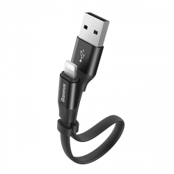 Baseus CALMBJ-B01 Nimble Lightning-kabel, 2A, 23cm, svart