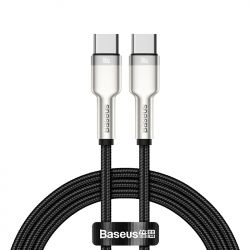 Baseus Cafule USB-C till USB-C datakabel, 100W, 5A, 1m, svart