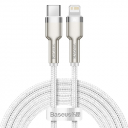 Baseus Cafule USB-C till Lightning datakabel, PD, 20W, 2m, vit