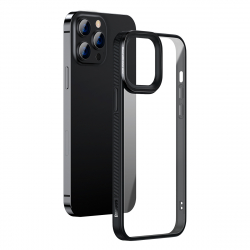 Baseus Crystal mobilskal till iPhone 13 Pro Max, svart