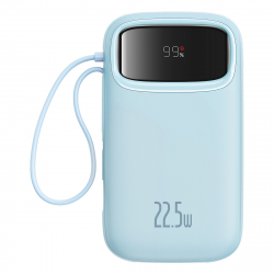 Baseus Qpow2 powerbank med display och ögla, 20 000mAh, blå