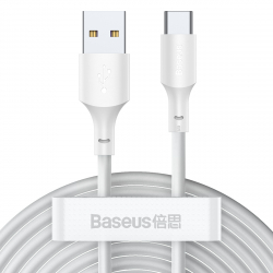 Baseus Simple USB till USB-C kabel, 5A, 40W, 1.5m, 2-pack