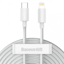 Baseus USB-C-Lightning-kabel, PD, 20W, 1.5m, 2-pack