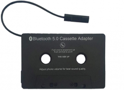 Kassettband till Bluetooth-adapter för bilstereo, svart