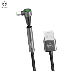 McDodo CA-6681 Vinklad USB-C kabel, QC4.0, 2m, grå