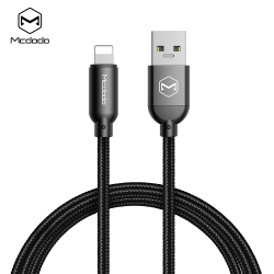 McDodo CA-7100 Lightning kabel, 2A, 1.2m, svart