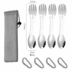 Multifunktionell 5-i-1 Spork, 4st