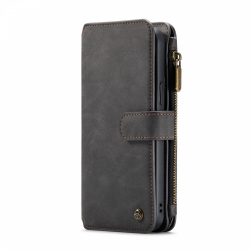 CaseMe läderfodral med magnetskal, iPhone 13 Pro Max, svart