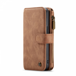CaseMe läderfodral med magnetskal, iPhone 13 Mini, brun