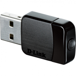 D-Link Mini AC580 USB2.0 nätverksadapter, svart