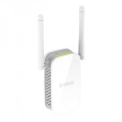 D-Link N300 WiFi-förlängare, upp till 300 Mbps, 10/100, vit