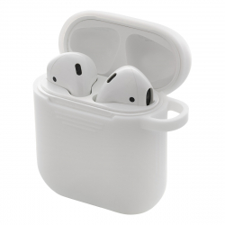 DELTACO Silikonskal för AirPods, vit