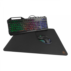 Deltaco Gaming 3-i-1 Gaming-kit, RBG LED, svart