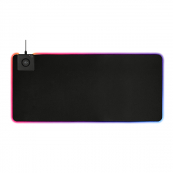 DELTACO GAMING RGB mousepad, fast wireless charging, 900x400x4mm