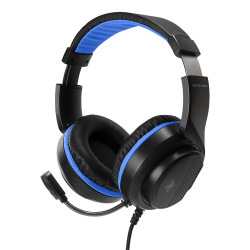 Deltaco Gaming Stereo-headset till PS5, 3.5mm, 2m kabel, svart