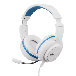 Deltaco Gaming Stereo-headset till PS5, 3.5mm, 2m kabel, vit