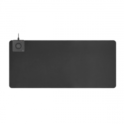 DELTACO Office, extra wide mousepad with fast wireless charger, 90x40