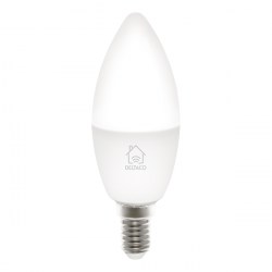 Deltaco Smart Home LED-lampa, E14, WiFi, 5W, 2700K-6500K, dimbar