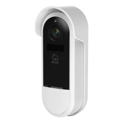 Deltaco Smart Home WiFi dörrklocka med kamera, IP65, vit